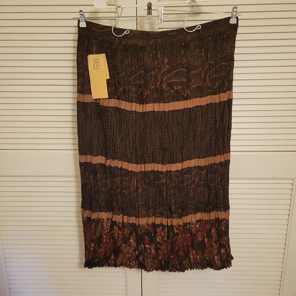 Vintage Boho Paisley Patchwork Maxi Skirt Mix Nouveau Plus 2X 40W - Picture 6 of 7